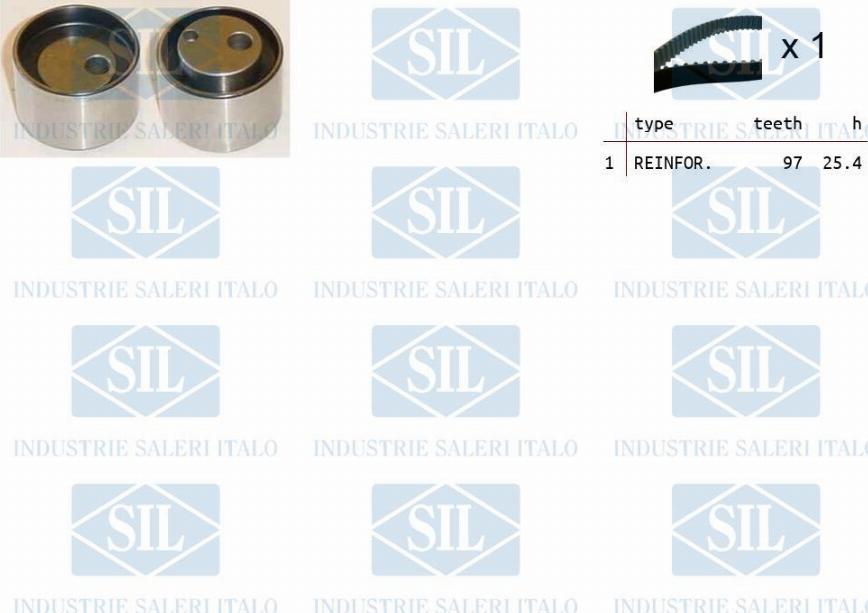 Saleri SIL TK1466 - Комплект зубчатого ремня ГРМ autospares.lv