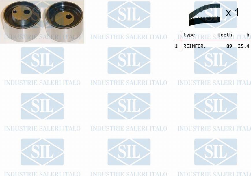 Saleri SIL TK1400 - Комплект зубчатого ремня ГРМ autospares.lv