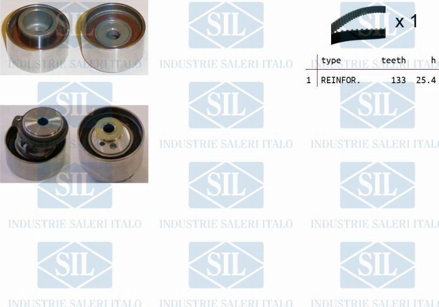 Saleri SIL TK1401 - Комплект зубчатого ремня ГРМ autospares.lv