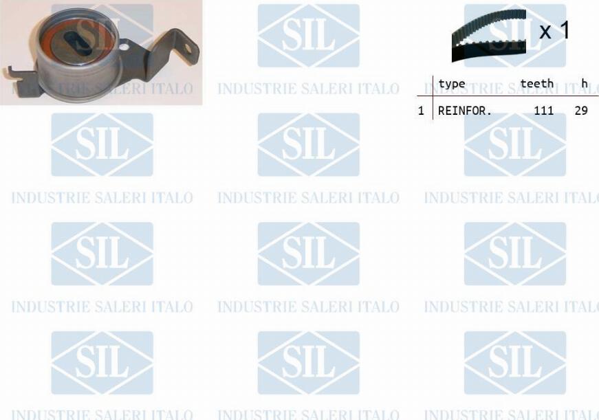 Saleri SIL TK1402 - Комплект зубчатого ремня ГРМ autospares.lv