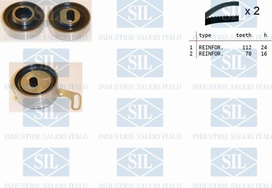 Saleri SIL TK1416 - Комплект зубчатого ремня ГРМ autospares.lv