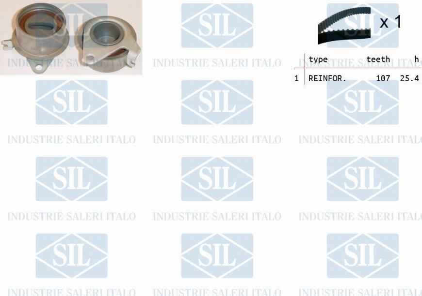 Saleri SIL TK1417 - Комплект зубчатого ремня ГРМ autospares.lv