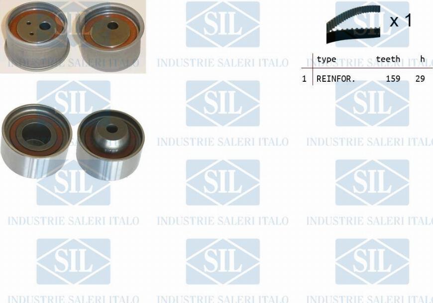 Saleri SIL TK1434 - Комплект зубчатого ремня ГРМ autospares.lv