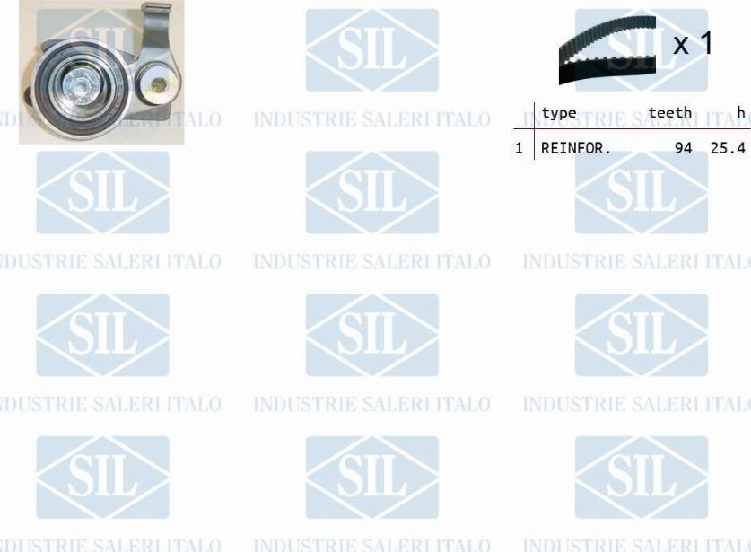 Saleri SIL TK1433 - Комплект зубчатого ремня ГРМ autospares.lv