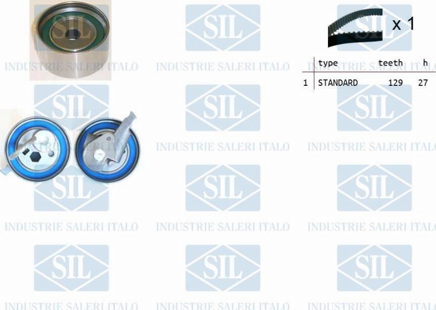 Saleri SIL TK1478 - Комплект зубчатого ремня ГРМ autospares.lv