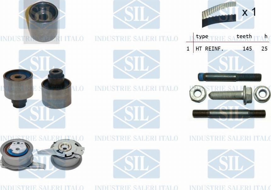 Saleri SIL TK1500 - Комплект зубчатого ремня ГРМ autospares.lv