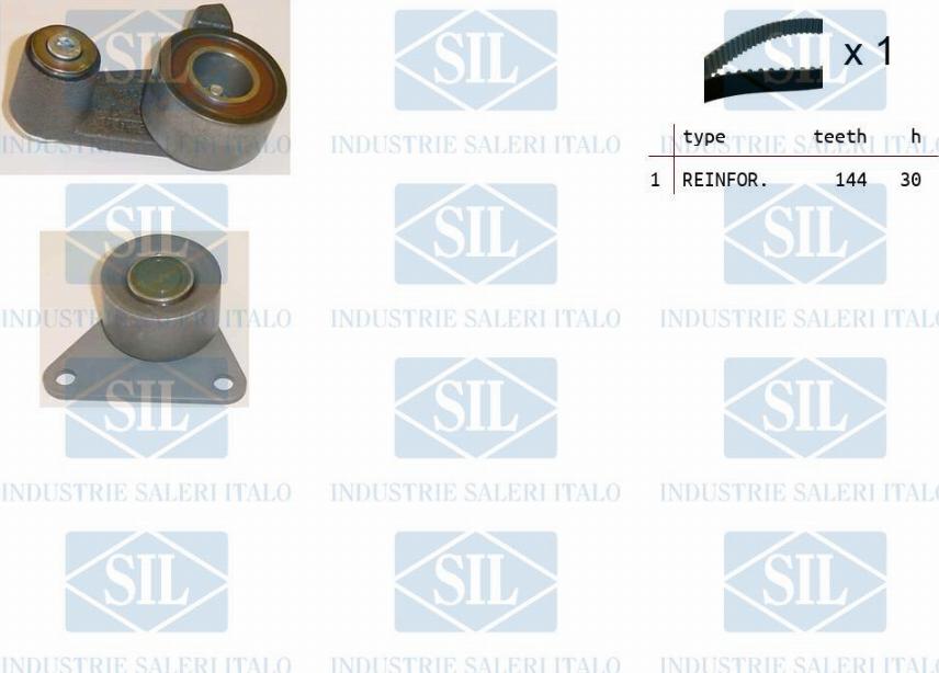 Saleri SIL TK1091 - Комплект зубчатого ремня ГРМ autospares.lv