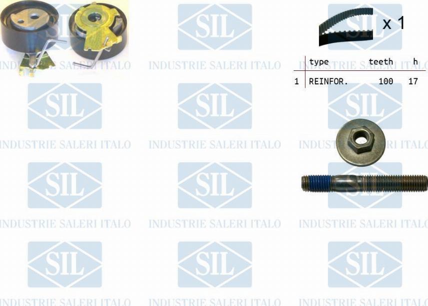 Saleri SIL TK1050 - Комплект зубчатого ремня ГРМ autospares.lv