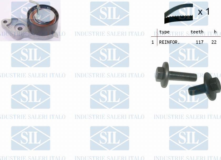 Saleri SIL TK1064 - Комплект зубчатого ремня ГРМ autospares.lv