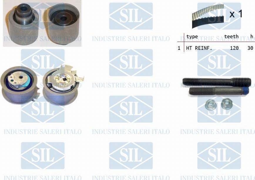 Saleri SIL TK1061 - Комплект зубчатого ремня ГРМ autospares.lv