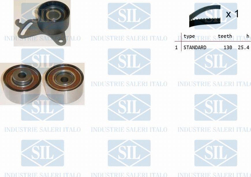 Saleri SIL TK1068 - Комплект зубчатого ремня ГРМ autospares.lv