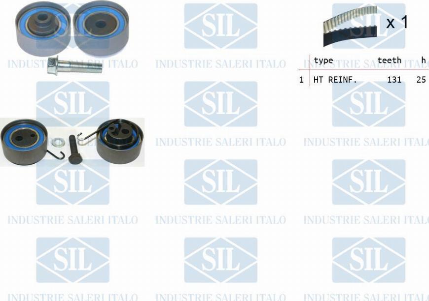 Saleri SIL TK1063 - Комплект зубчатого ремня ГРМ autospares.lv