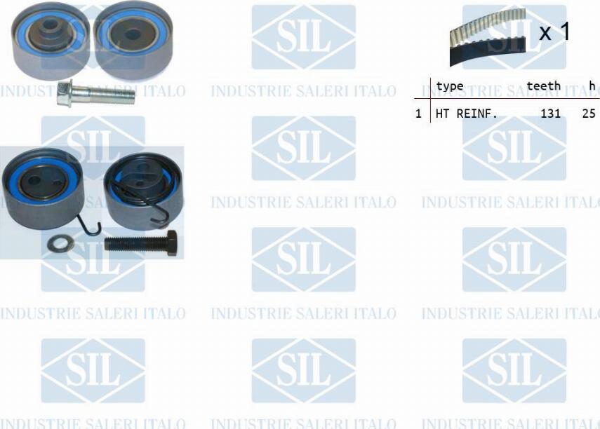 Saleri SIL TK1062 - Комплект зубчатого ремня ГРМ autospares.lv