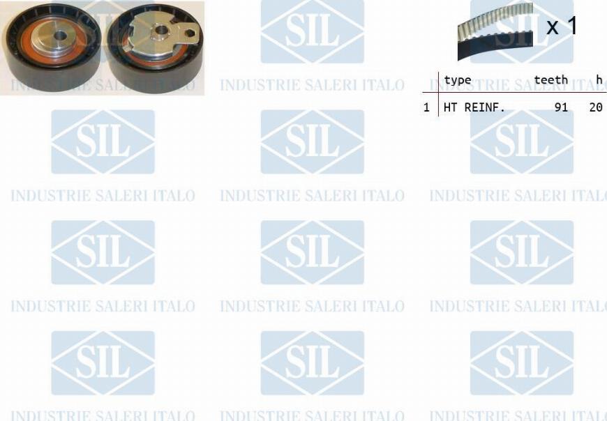 Saleri SIL TK1001 - Натяжной ролик, зубчатый ремень ГРМ autospares.lv