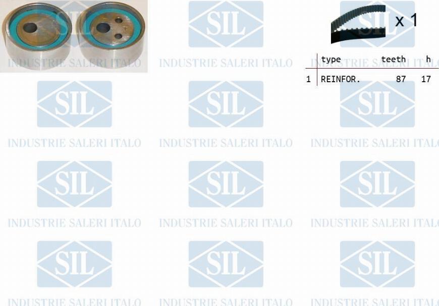 Saleri SIL TK1010 - Комплект зубчатого ремня ГРМ autospares.lv