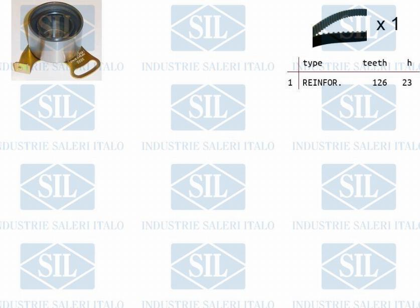 Saleri SIL TK1081 - Комплект зубчатого ремня ГРМ autospares.lv
