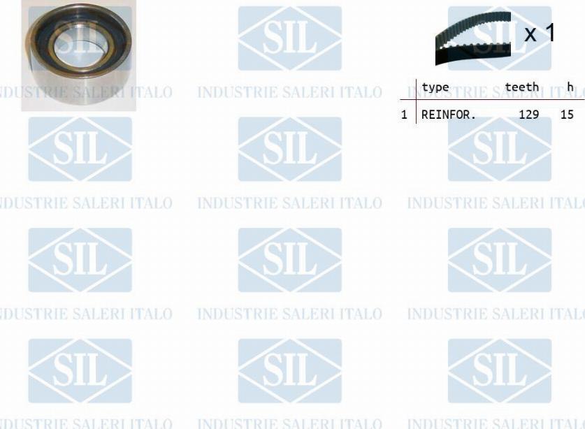 Saleri SIL TK1038 - Комплект зубчатого ремня ГРМ autospares.lv