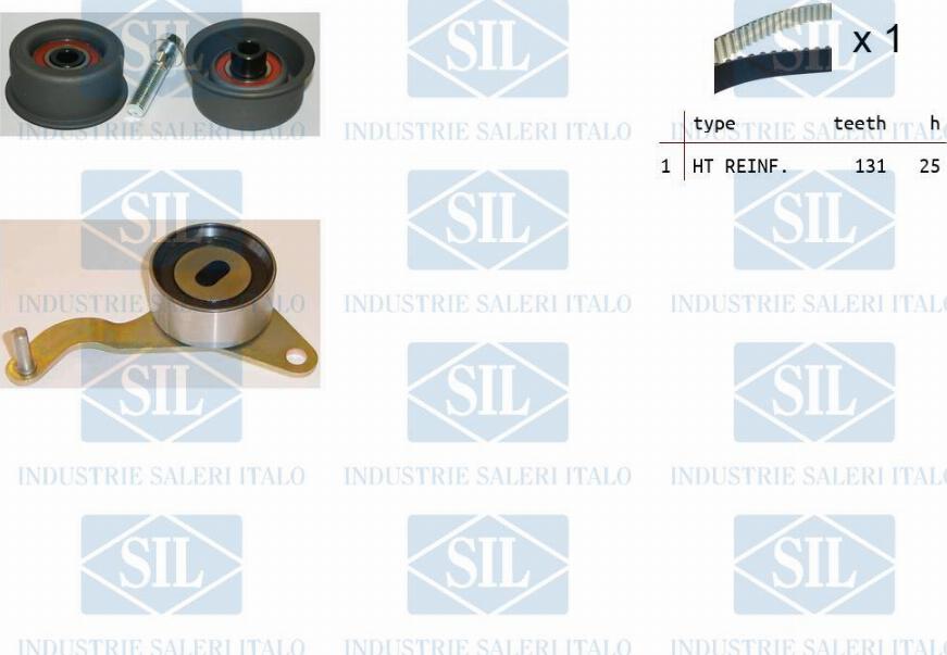 Saleri SIL TK1037 - Комплект зубчатого ремня ГРМ autospares.lv