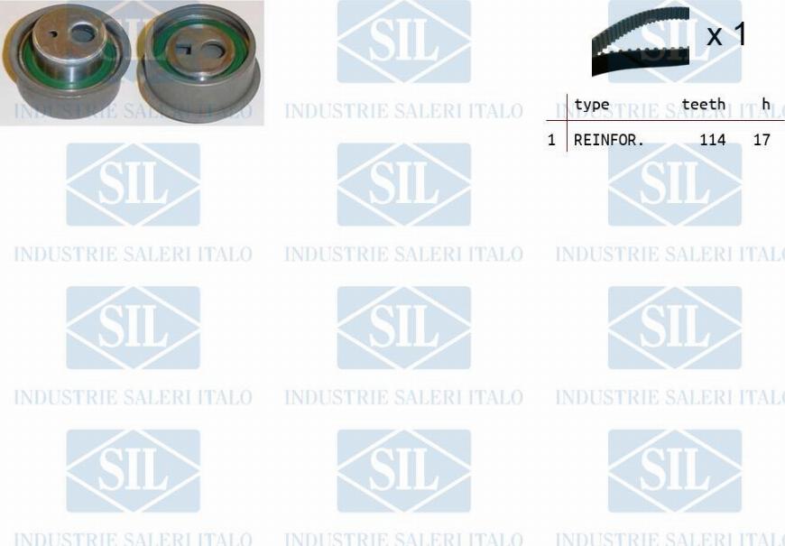 Saleri SIL TK1073 - Комплект зубчатого ремня ГРМ autospares.lv