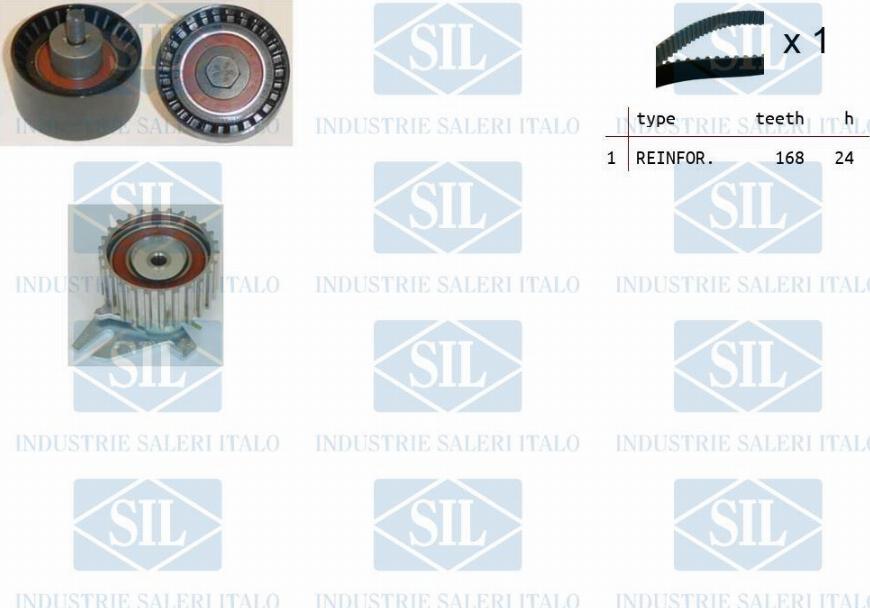 Saleri SIL TK1144 - Комплект зубчатого ремня ГРМ autospares.lv