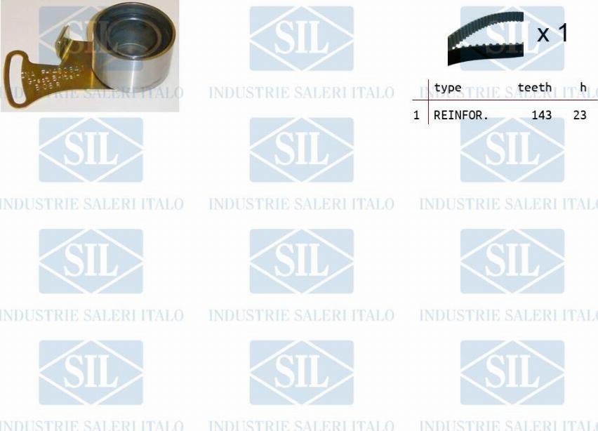 Saleri SIL TK1147 - Комплект зубчатого ремня ГРМ autospares.lv