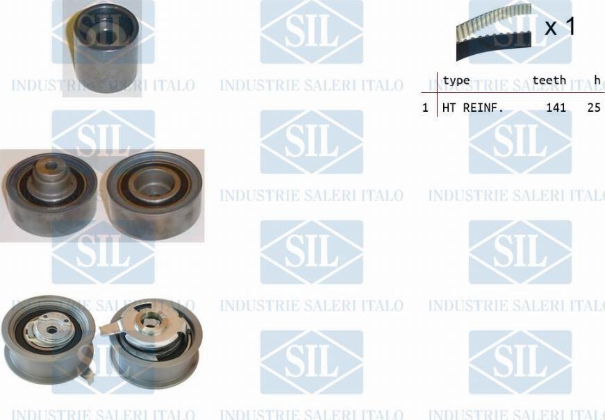 Saleri SIL TK1160 - Комплект зубчатого ремня ГРМ autospares.lv