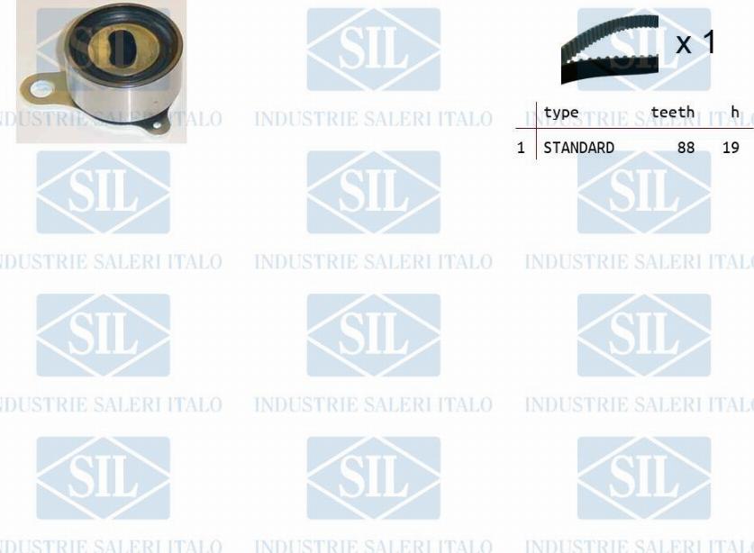 Saleri SIL TK1163 - Комплект зубчатого ремня ГРМ autospares.lv