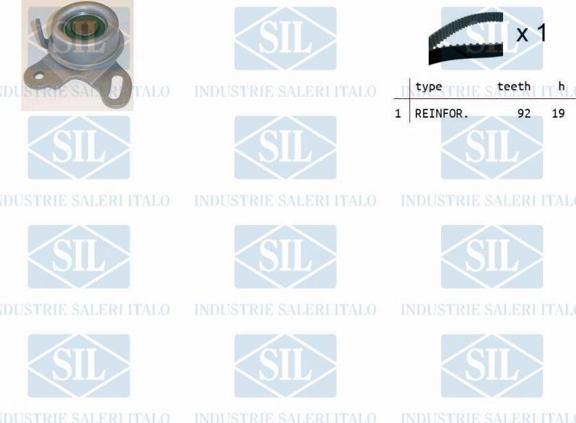 Saleri SIL TK1167 - Комплект зубчатого ремня ГРМ autospares.lv