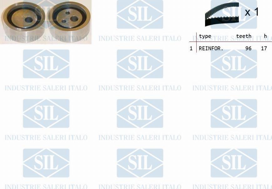 Saleri SIL TK1103 - Комплект зубчатого ремня ГРМ autospares.lv