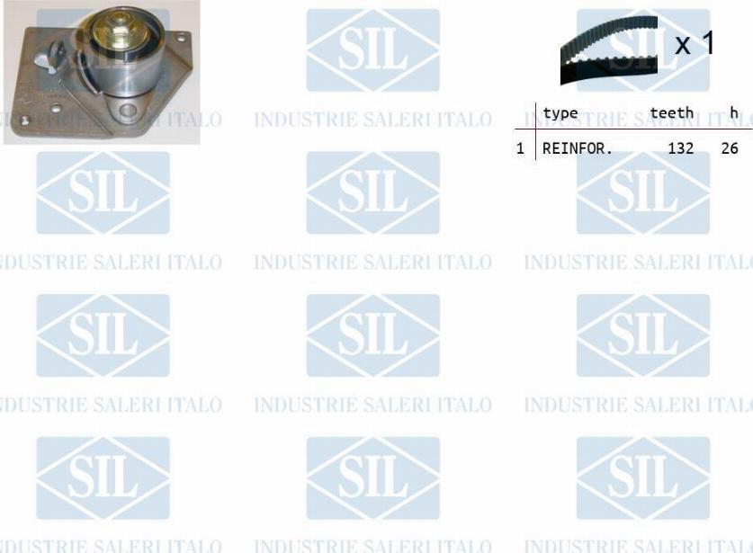 Saleri SIL TK1113 - Комплект зубчатого ремня ГРМ autospares.lv