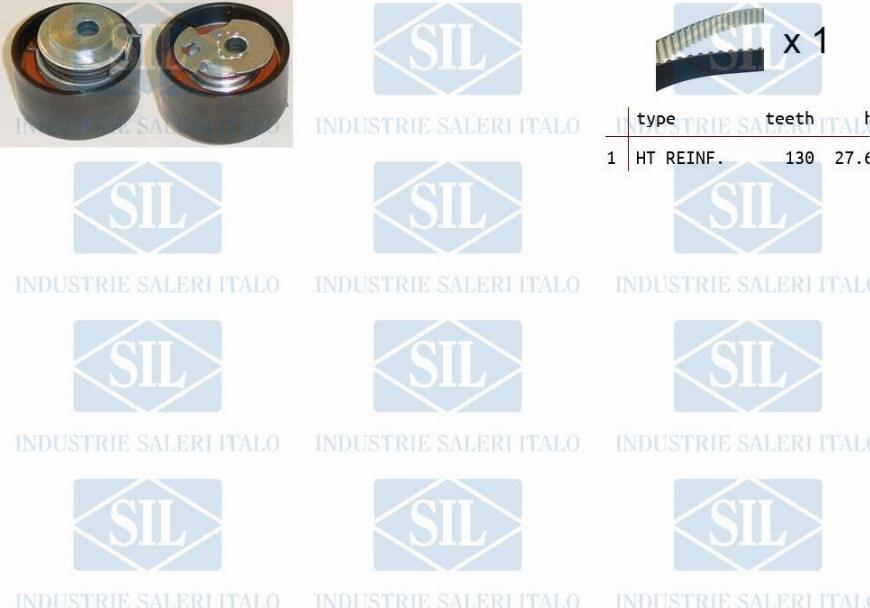 Saleri SIL TK1117 - Комплект зубчатого ремня ГРМ autospares.lv