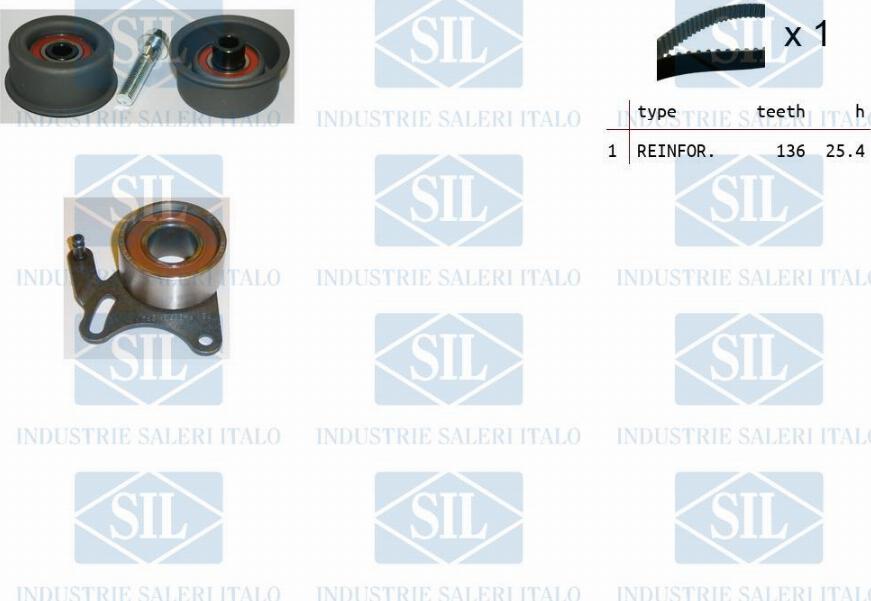 Saleri SIL TK1189 - Комплект зубчатого ремня ГРМ autospares.lv