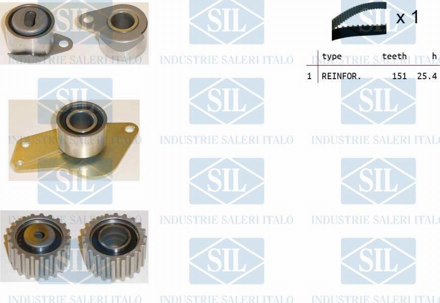 Saleri SIL TK1132 - Комплект зубчатого ремня ГРМ autospares.lv