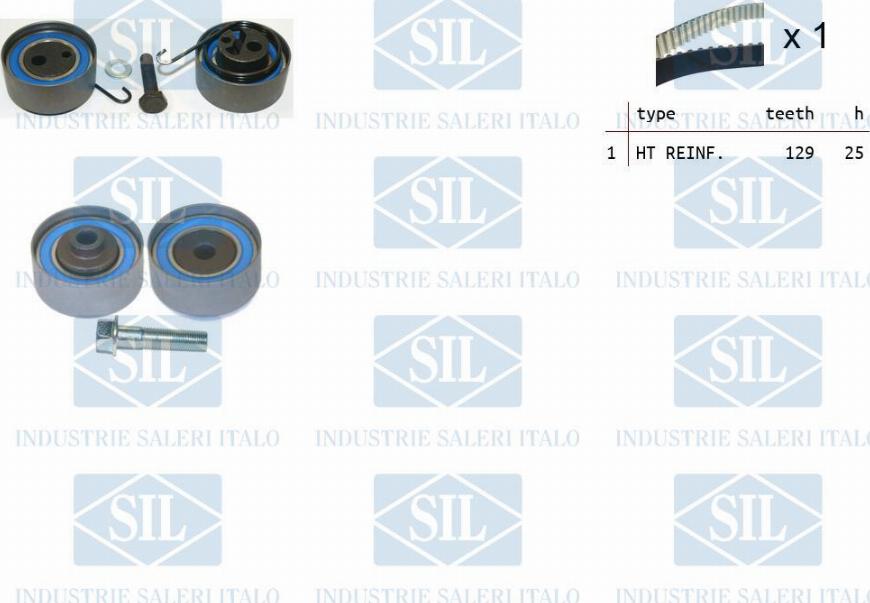 Saleri SIL TK1123 - Комплект зубчатого ремня ГРМ autospares.lv