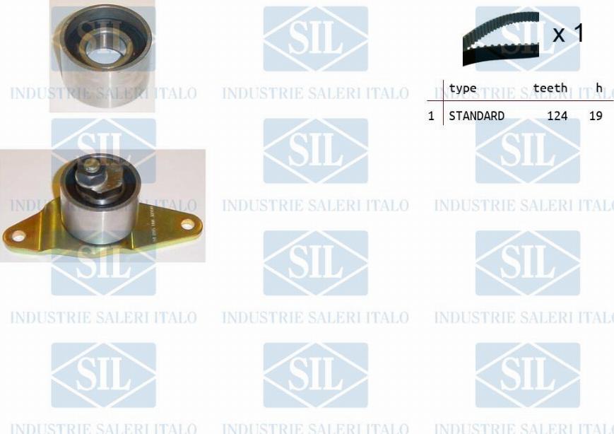 Saleri SIL TK1171 - Комплект зубчатого ремня ГРМ autospares.lv