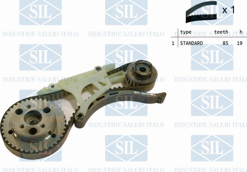 Saleri SIL TK1390 - Комплект зубчатого ремня ГРМ autospares.lv