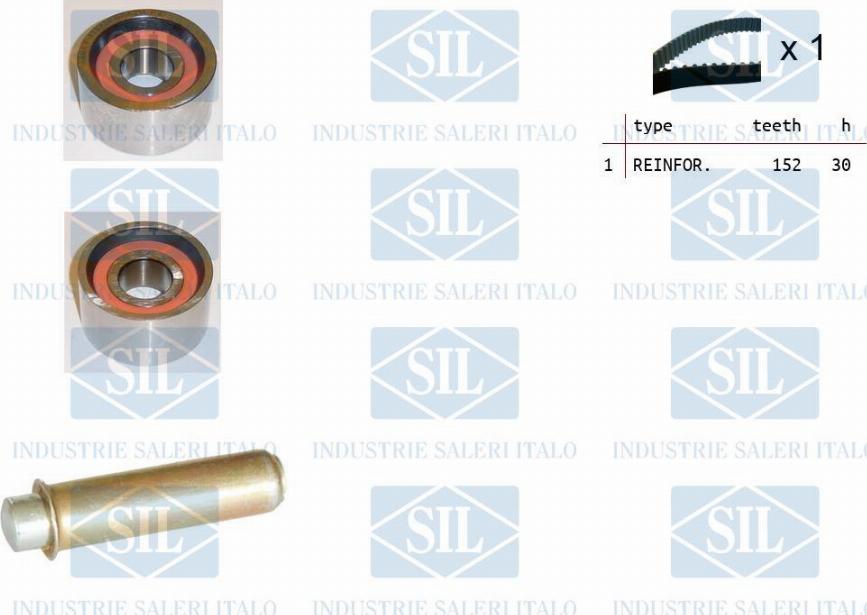 Saleri SIL TK1392 - Комплект зубчатого ремня ГРМ autospares.lv