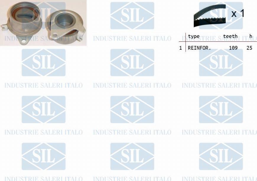 Saleri SIL TK1341 - Комплект зубчатого ремня ГРМ autospares.lv