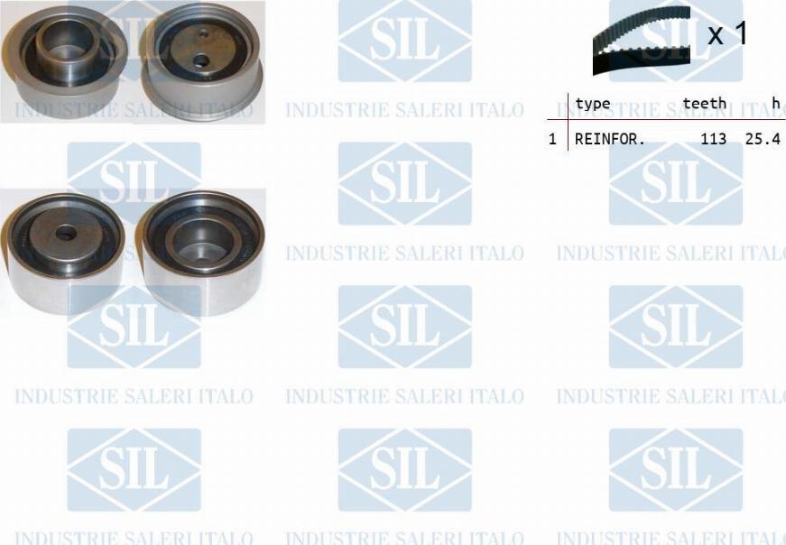 Saleri SIL TK1359 - Комплект зубчатого ремня ГРМ autospares.lv