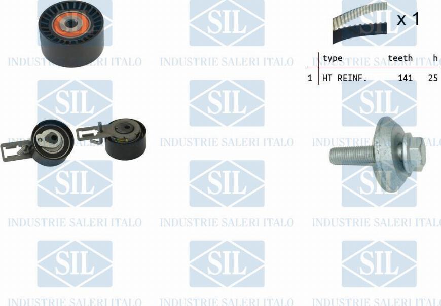 Saleri SIL TK1369 - Комплект зубчатого ремня ГРМ autospares.lv