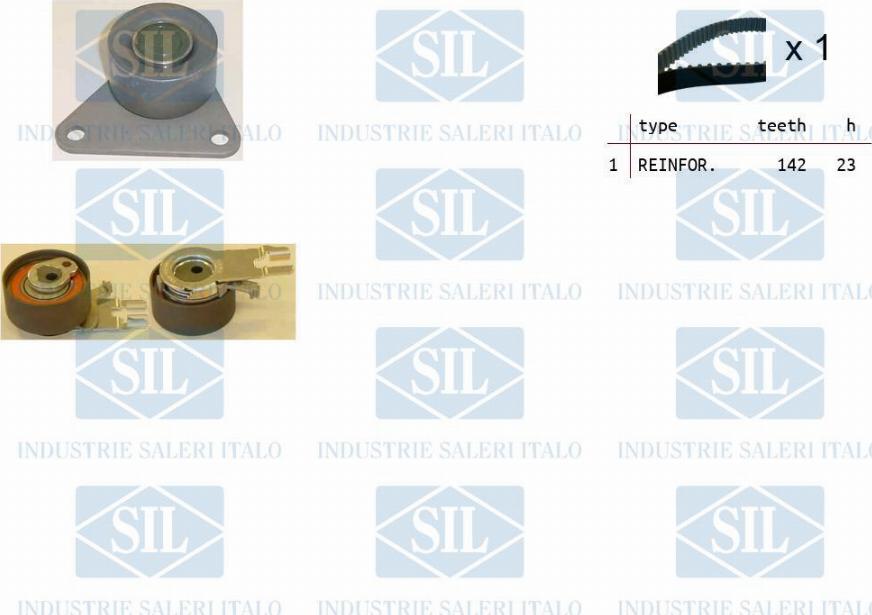 Saleri SIL TK1364 - Комплект зубчатого ремня ГРМ autospares.lv