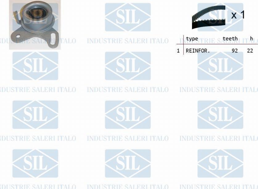 Saleri SIL TK1316 - Комплект зубчатого ремня ГРМ autospares.lv