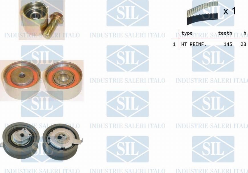 Saleri SIL TK1312 - Комплект зубчатого ремня ГРМ autospares.lv