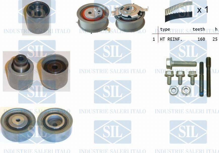 Saleri SIL TK1333 - Комплект зубчатого ремня ГРМ autospares.lv