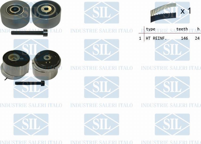 Saleri SIL TK1320 - Комплект зубчатого ремня ГРМ autospares.lv