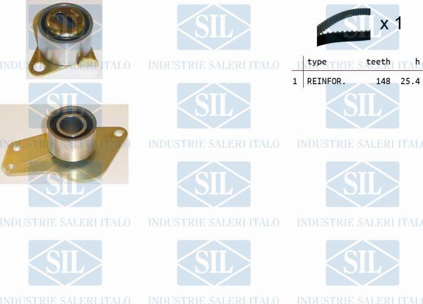 Saleri SIL TK1247 - Комплект зубчатого ремня ГРМ autospares.lv