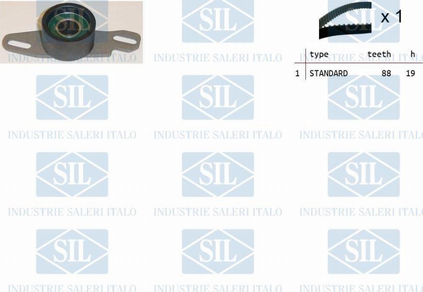 Saleri SIL TK1262 - Комплект зубчатого ремня ГРМ autospares.lv