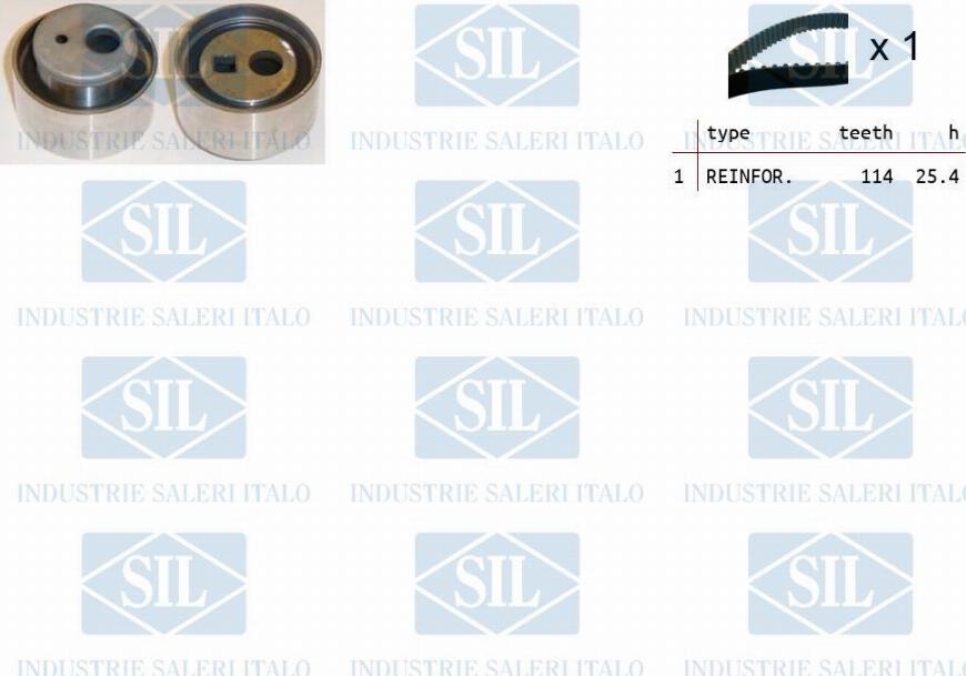 Saleri SIL TK1218 - Комплект зубчатого ремня ГРМ autospares.lv