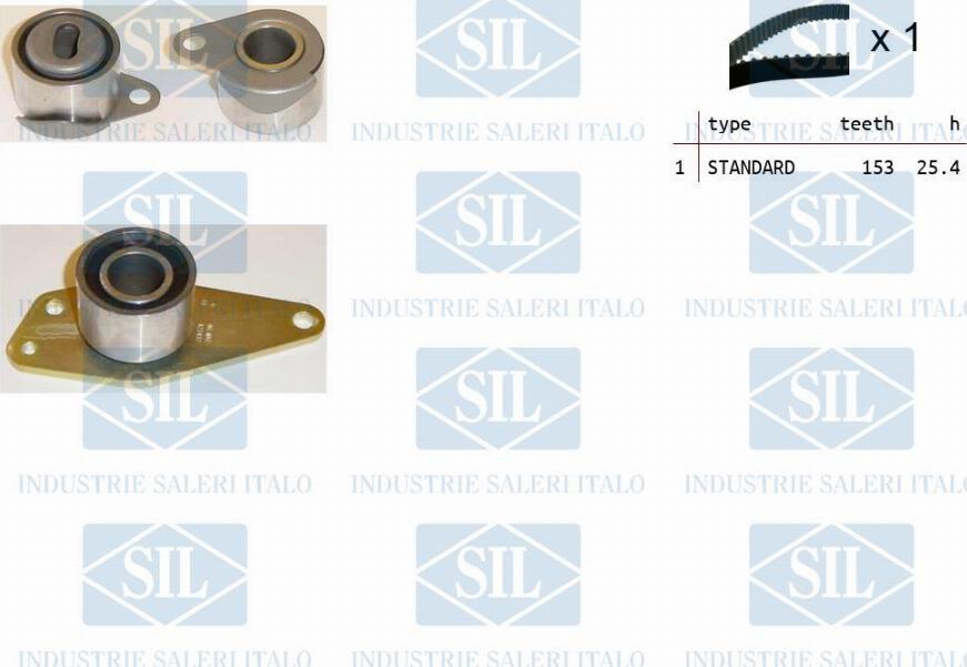 Saleri SIL TK1237 - Комплект зубчатого ремня ГРМ autospares.lv