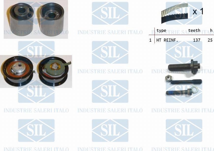 Saleri SIL TK1226 - Комплект зубчатого ремня ГРМ autospares.lv